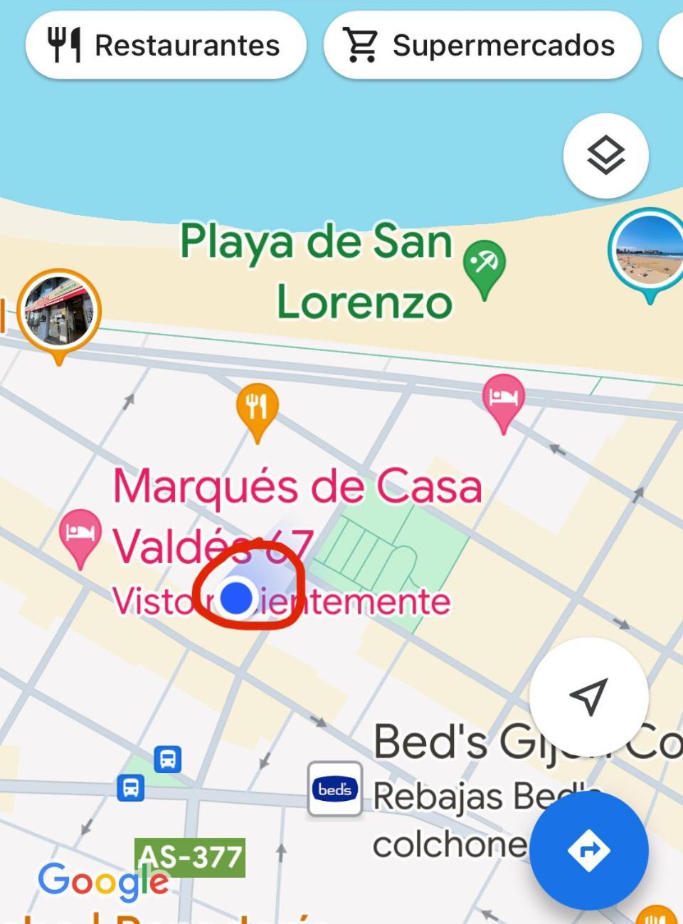 Apartamento Playa San Lorenzo Gijón Exteriör bild
